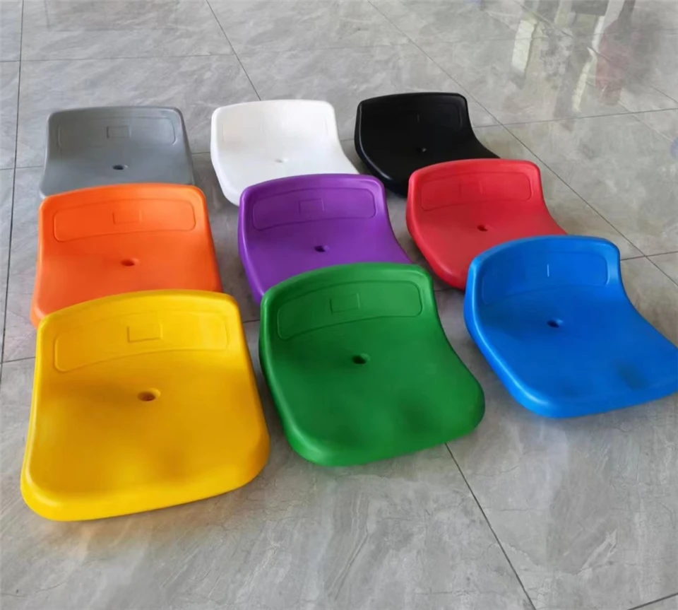 Bleacher chairs with back support fade-resistant colorful venue chairs