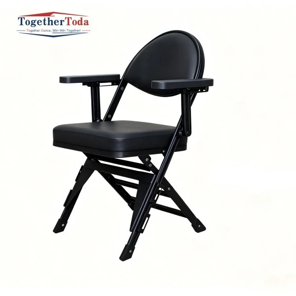 Heavy duty stadium seats round padded foldable with cup holder
