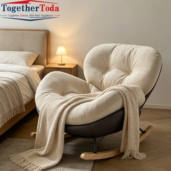 Hotel Quality Chaise Lounge in Cozy Bedroom Setting