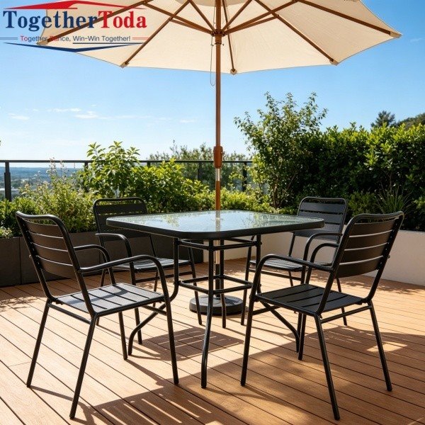 Lightweight Garden Table Rooftop Patio Set