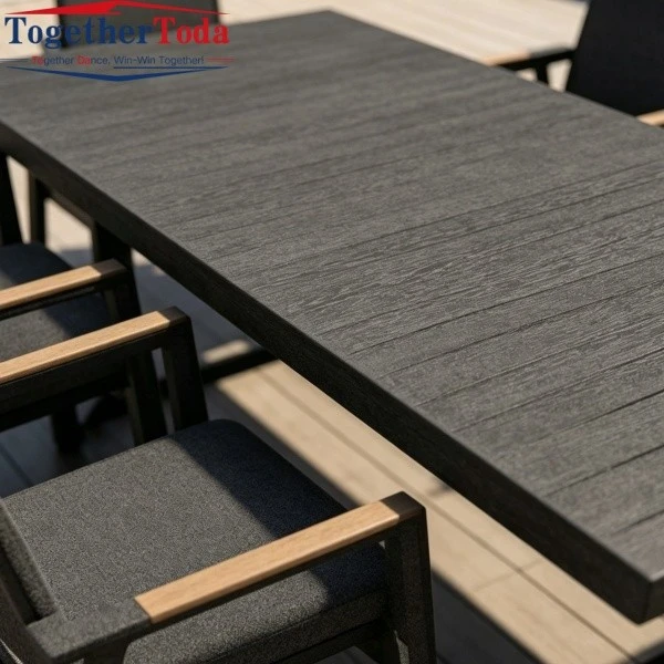 Lightweight Outdoor Dining Sets Patio Dining Table Top Close-Up