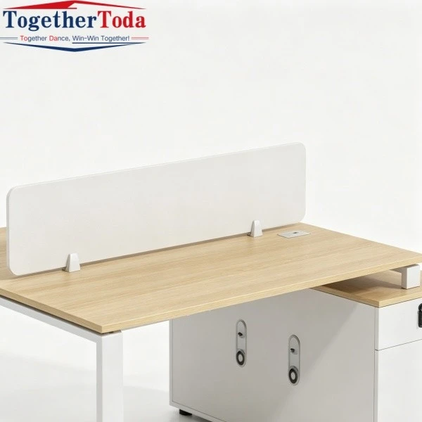Metal Frame Desk with Drawers Desk Partition Detail