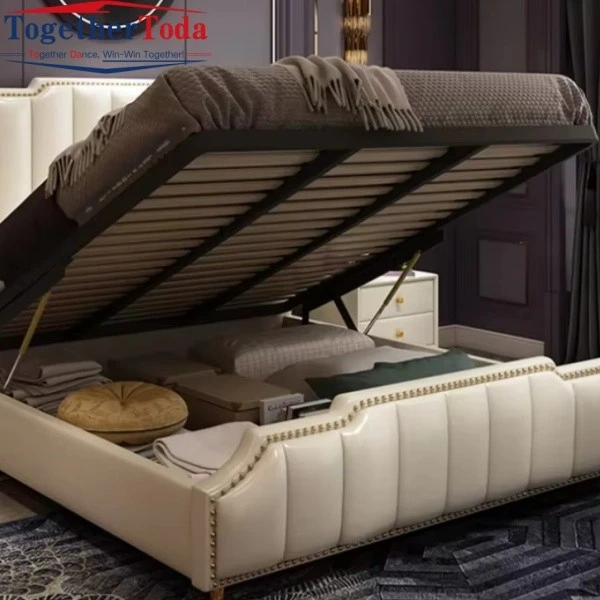 Modern Beds for Master Bedroom Lift-Up Storage Detail
