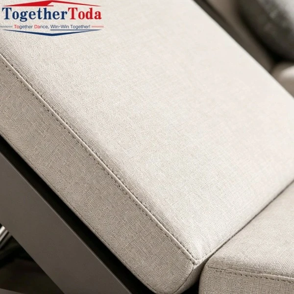Modern Patio Lounger Cushion Fabric Close-Up