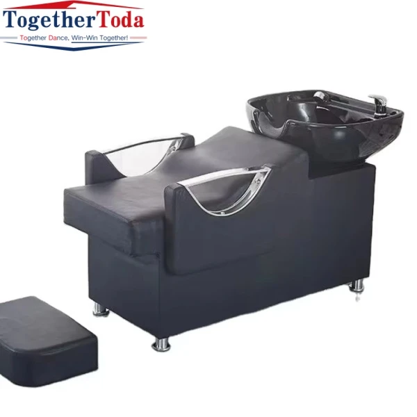 Reclining Shampoo Chair with Footrest