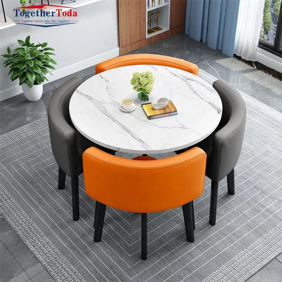 Round Modern Dining Table For 4 factory