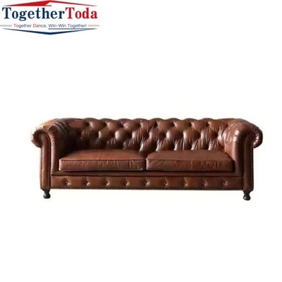 Tan Leather Sleeper Sofa